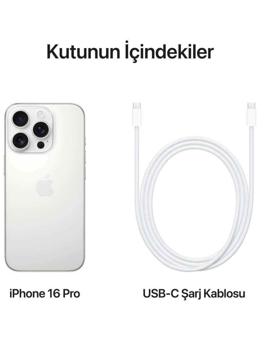iPhone 16 Pro 128GB Beyaz iPhone 16 Pro 128GB Beyaz