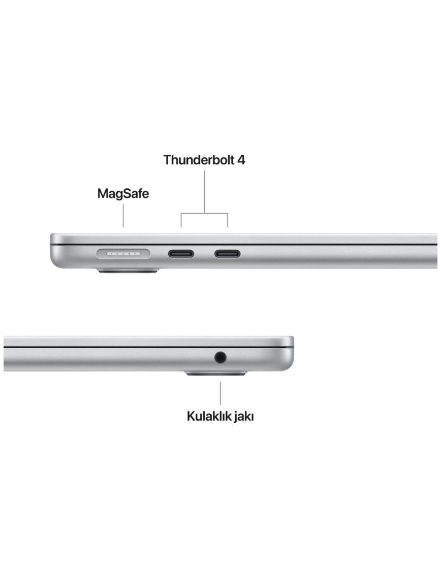 Apple MacBook Air M4 24GB 512GB SSD macOS 13" Taşınabilir Bilgisayar Gümüş MC654TU/A Apple MacBook Air M4 24GB 512GB SSD macOS 13" Taşınabilir Bilgisayar Gümüş MC654TU/A