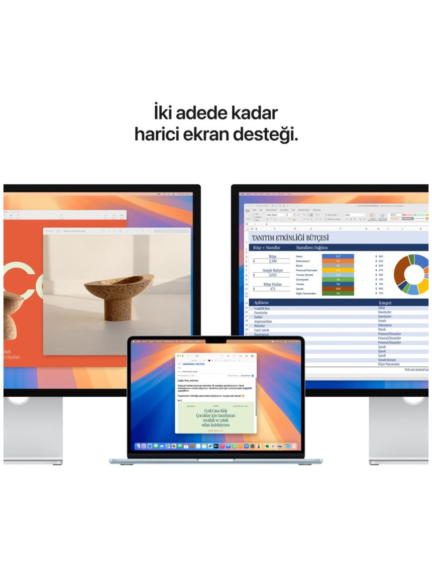Apple MacBook Air M4 24GB 512GB SSD macOS 13" Taşınabilir Bilgisayar Gümüş MC654TU/A Apple MacBook Air M4 24GB 512GB SSD macOS 13" Taşınabilir Bilgisayar Gümüş MC654TU/A