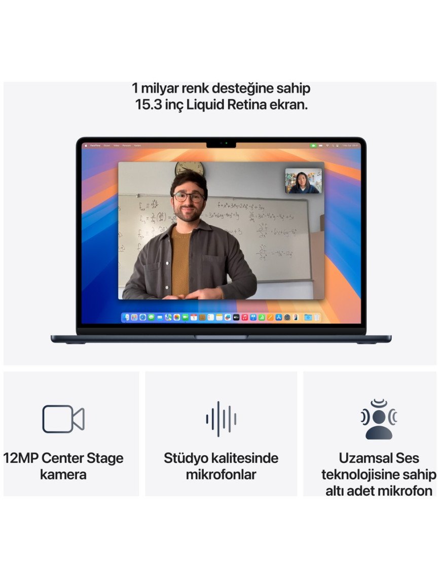 Apple MacBook Air M4 16GB 512GB SSD macOS 15" Taşınabilir Bilgisayar Gece Yarısı MW1M3TU/A Apple MacBook Air M4 16GB 512GB SSD macOS 15" Taşınabilir Bilgisayar Gece Yarısı MW1M3TU/A