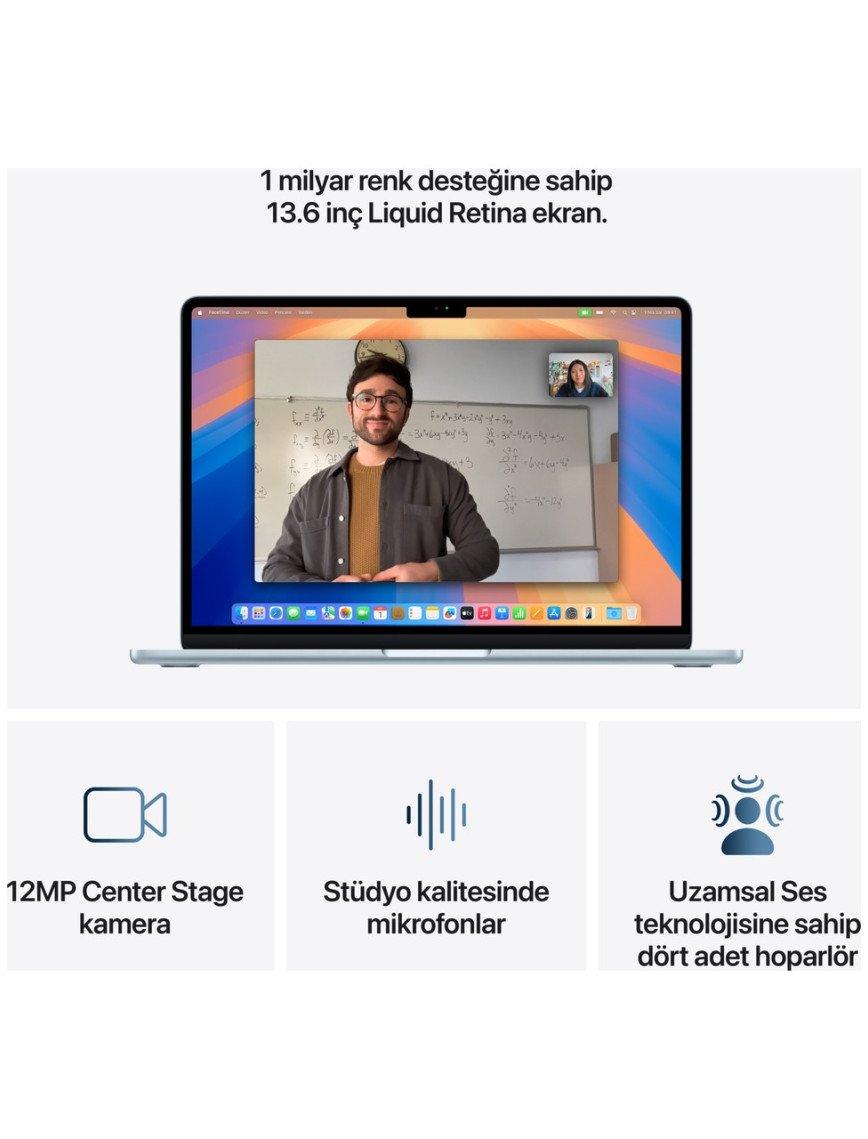 Apple MacBook Air M4 24GB 512GB SSD macOS 13" Taşınabilir Bilgisayar Gök Mavisi MC6V4TU/A Apple MacBook Air M4 24GB 512GB SSD macOS 13" Taşınabilir Bilgisayar Gök Mavisi MC6V4TU/A