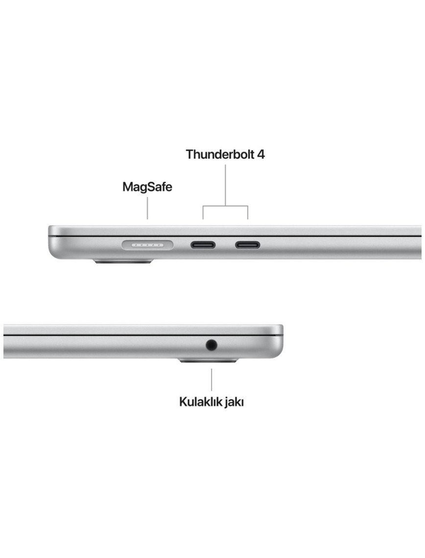 Apple MacBook Air M4 16GB 512GB SSD macOS 15" Taşınabilir Bilgisayar Gümüş MW1H3TU/A Apple MacBook Air M4 16GB 512GB SSD macOS 15" Taşınabilir Bilgisayar Gümüş MW1H3TU/A